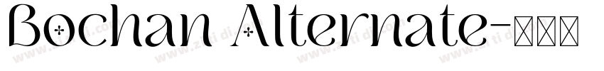 Bochan Alternate字体转换